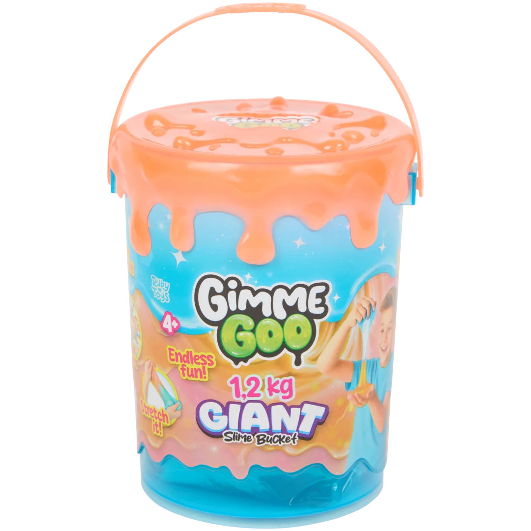 Gimme Goo Giant Schleim-Eimer – Blau/Orange – 1,2 kg
