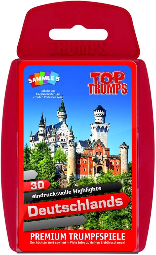 Top Trumps Deutschland, 30 eindrucksvolle Highlights