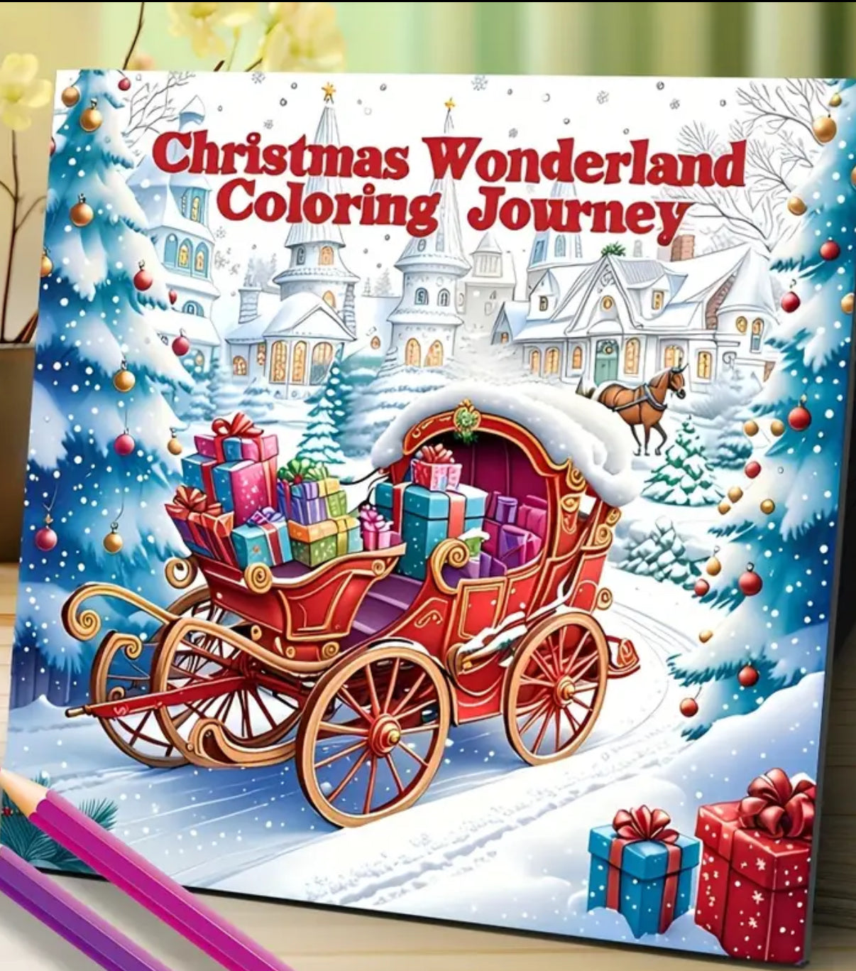 Weihnachtswunderland Malreise – Malheft für Kinder & Erwachsene
