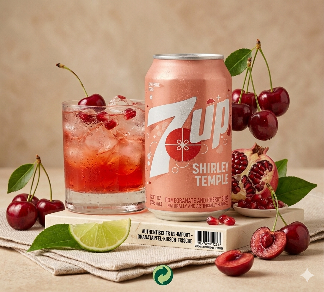 🍒 7UP Shirley Temple – Der Kult-Mocktail als spritzige Limonade