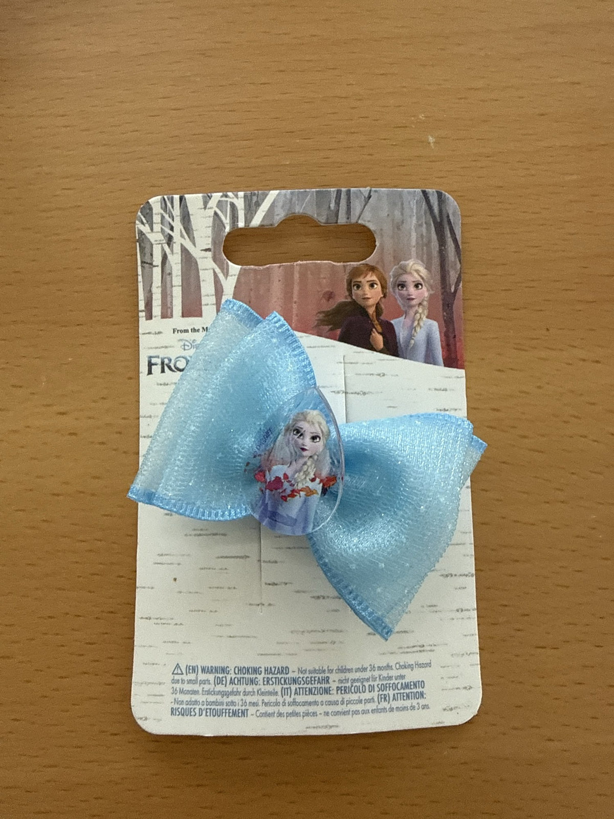 Disney Frozen II Haarspange Schleife hellblau Organza mit Elsa