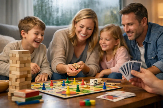 12 Familienspiele für Regentage zuhause
