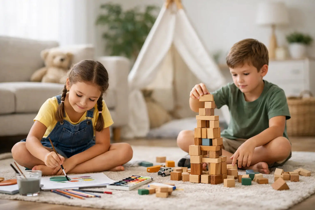 Kinderbeschäftigung ohne Bildschirm, die klappt