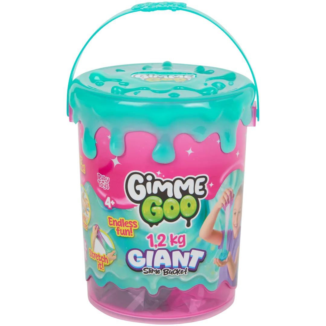Gimme Goo Giant Schleim-Eimer – Rosa/Türkis – 1,2 kg