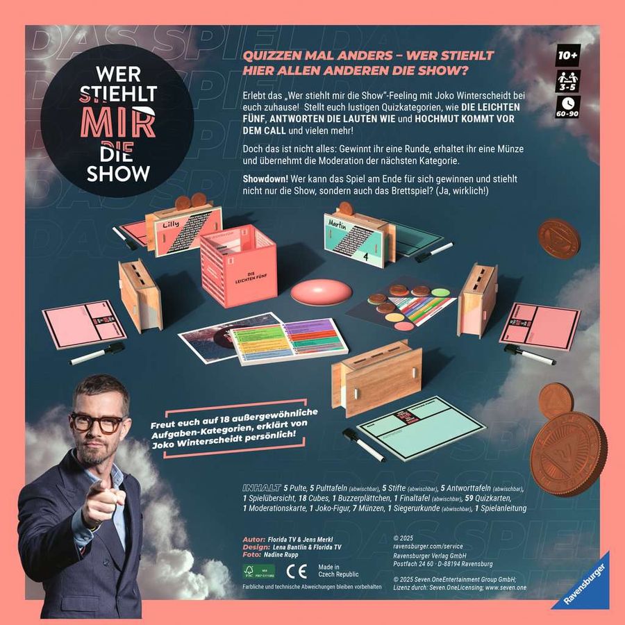 Wer stiehlt mir die Show – Das Spiel  Quiz- und Gesellschaftsspiel