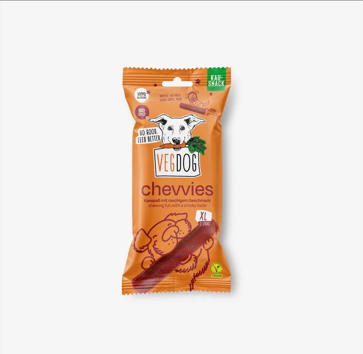 VEGDOG CHEVVIES XL – Der Ultimative Kauspaß im BBQ-Style
