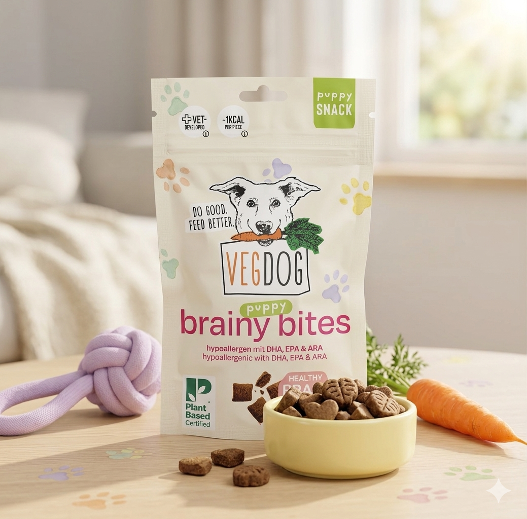 VEGDOG Brainy Bites – Kleine Snacks für große Lernmomente