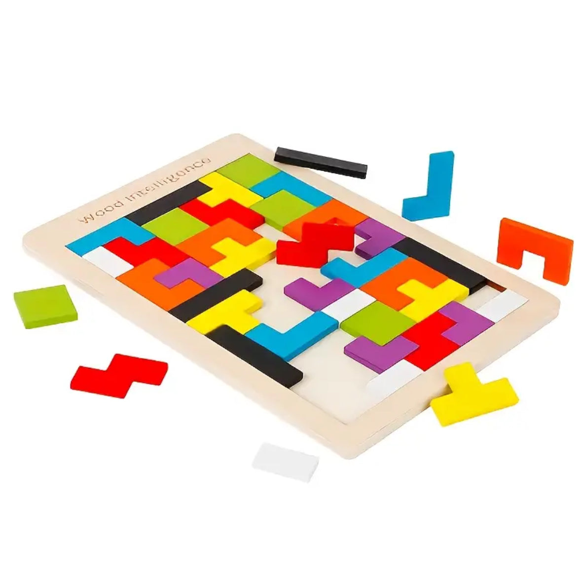 Holzpuzzle – Tetris Intelligenzspiel „Wood Intelligence“