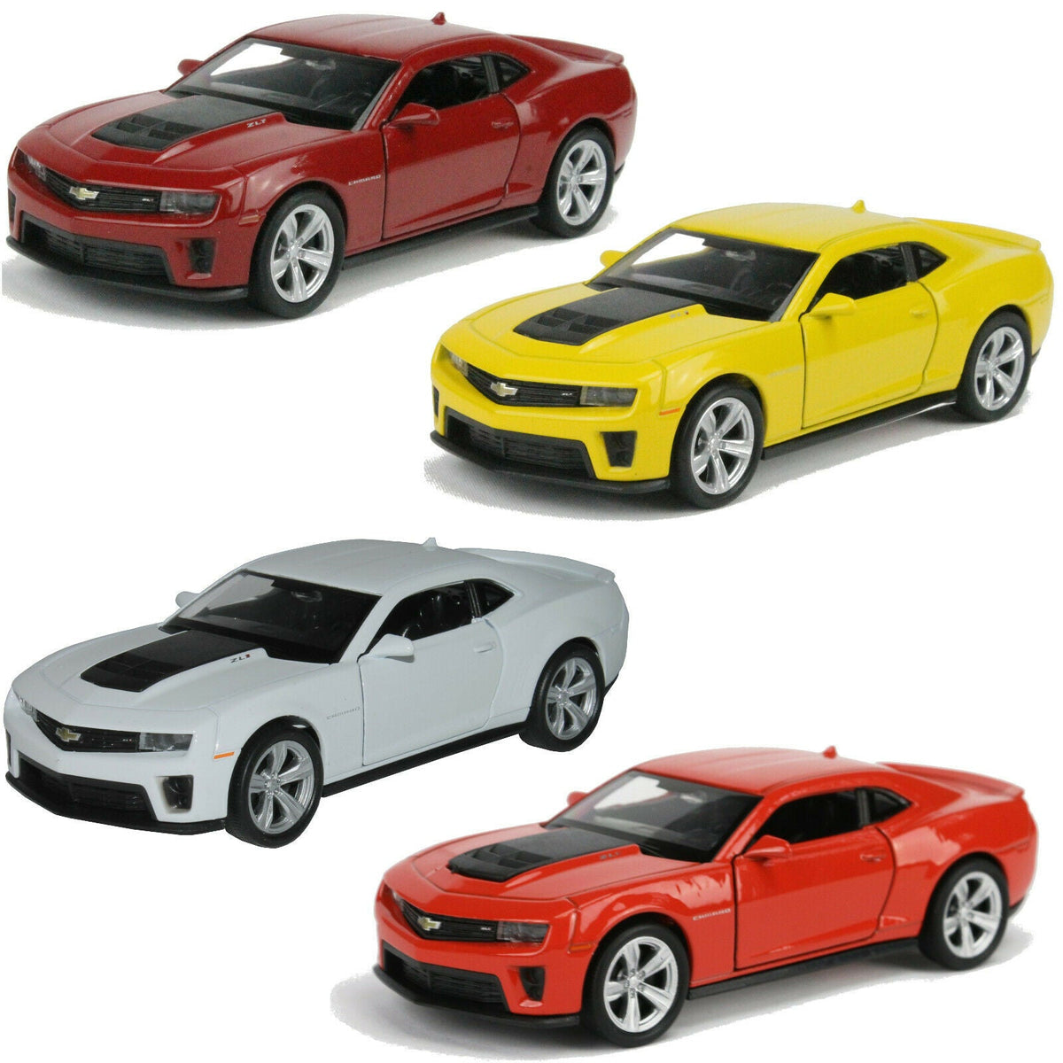Welly Chevrolet Camaro ZL1 Modellauto weinrot mit Rückziehmotor