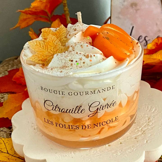 Gourmet-Kerze Frostiger Kürbis – Herbstliche Duftkerze