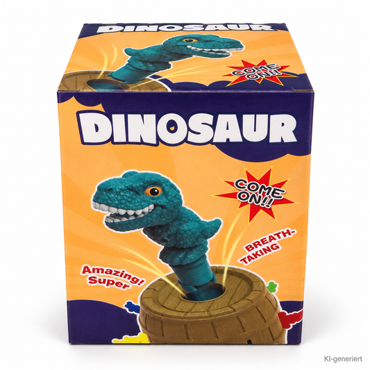 Dinosaurier-Pop-up-Spiel mit Überraschungs-Dino