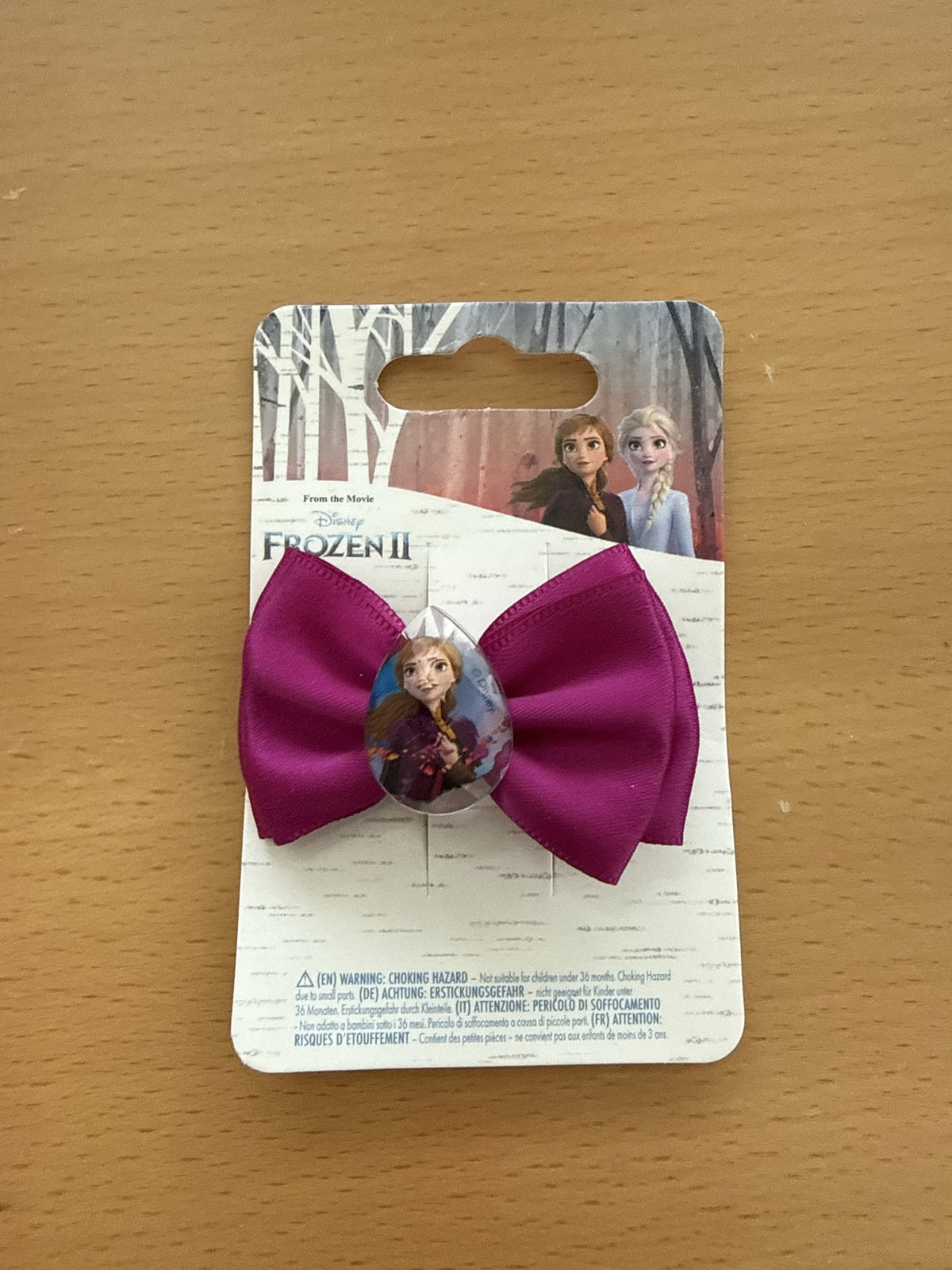 Disney Frozen II Haarspange Schleife magenta mit Anna